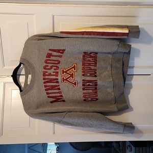 Vintage Embroidered Minnisota Golden  Gophers Crewneck Crop top Sweatshirt